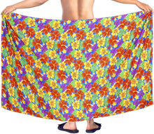 Load image into Gallery viewer, LA LEELA Men Swimwear Cover Up Beach Sarong Swimsuit Wrap 78"X42" Turquoise U309 910755