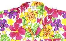 Load image into Gallery viewer, LA LEELA Men&#39;s Hawaiian Blossom Patio Short Sleeve Shirts Beach Button Down Aloha Tropical Shirts Pink_AA182