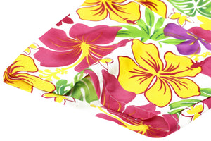 LA LEELA Men's Hawaiian Blossom Patio Short Sleeve Shirts Beach Button Down Aloha Tropical Shirts Pink_AA182