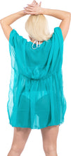 Load image into Gallery viewer, LA LEELA Women&#39;s Beach Cover ups Bikini Swimwear OSFM 4-14 [S-L] Green_X959