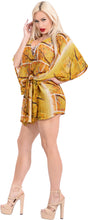 Load image into Gallery viewer, LA LEELA Kimono Beach Cover ups Women Plus Size Orange_Y312 OSFM 16-28W [XL- 4X]