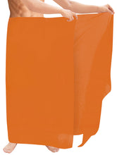 Load image into Gallery viewer, LA LEELA Men&#39;s Sarong Sleepwear Pareo Beach Swim Solid Wrap 78&quot;X42&quot; Orange Y576 910906