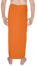 Load image into Gallery viewer, LA LEELA Men&#39;s Sarong Sleepwear Pareo Beach Swim Solid Wrap 78&quot;X42&quot; Orange Y576 910906