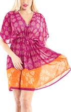 Load image into Gallery viewer, LA LEELA Swimsuit Cover ups Beach Kimono For Women Pink_Y449 OSFM 14-24W [L- 3X]