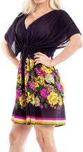 Load image into Gallery viewer, LA LEELA kimono cover ups for swimwear women Violet_Y441 OSFM 14-24W [L- 3X]
