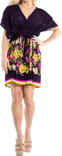 Load image into Gallery viewer, LA LEELA kimono cover ups for swimwear women Violet_Y441 OSFM 14-24W [L- 3X]