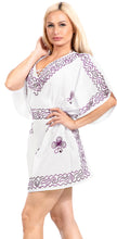 Load image into Gallery viewer, LA LEELA Plain Dress for Women Petite Maternity Dress Half Sleeve US 10-14 White_Y270