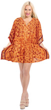Load image into Gallery viewer, LA LEELA kimono cover ups for swimwear women Orange_Y315 OSFM 16-28W [XL- 4X]