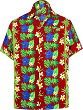 Load image into Gallery viewer, LA LEELA Shirt Casual Button Down Short Sleeve Beach Hawaiian Shirt Men