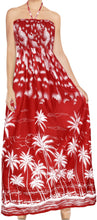 Load image into Gallery viewer, LA LEELA Long Maxi Hawaiian Halter Neck Tube Dress For Women Beach Pool Party Casual Outfits Ladies Summer Outing Wear