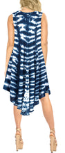 Load image into Gallery viewer, LA LEELA Women&#39;s Summer Casual Swing T- Dresses US 14-20W Navy Blue_P853