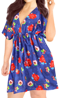 la-leela-bikni-swimwear-chiffon-digital-hd-print-tunic-vintage-cover-up-Valentine Day Blue_Y639