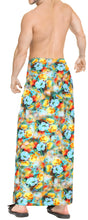 Load image into Gallery viewer, HAPPY BAY Men Bathing Suit Swimwear Beach Cover Up Resort 78&quot;X42&quot; Multicolor Z245 911181