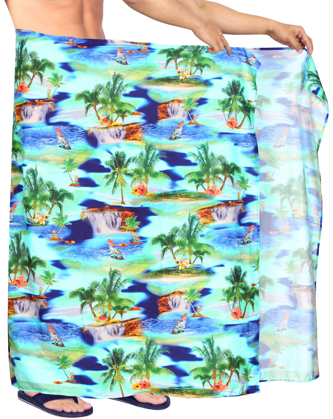 HAPPY BAY Men Beach Sarong Pareo Swimwear Cover Ups Wrap Lungi 78