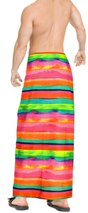 HAPPY BAY Men's Sarong Lungi For The Beachwear Cover Ups Wrap 78"X42" Multicolor Z251 911401