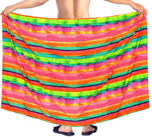 Load image into Gallery viewer, HAPPY BAY Men&#39;s Sarong Lungi For The Beachwear Cover Ups Wrap 78&quot;X42&quot; Multicolor Z251 911401