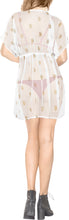 Cargar imagen en el visor de la galería, LA LEELA Women&#39;s Summer Swimsuit Cover Ups Beach Swimwear US 14-24W White_N205