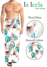 Load image into Gallery viewer, HAPPY BAY Men&#39;s Plus Size Bathing Suit Cover Up Beach Sarong 78&quot;X42&quot; Ocean Green Z238 911454