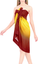 Load image into Gallery viewer, La Leela Women&#39;s Bikini Beach Wrap Hawaiian Sarong Swimming Suit Bathing Pareo Beachwear Valentines Day Dress Cover up Long 78&quot;x42&quot; Red 911551