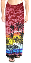 Load image into Gallery viewer, LA LEELA Men Beach Cover Up Pareo Canga Swimsuit Sarong Lungi One Size Red_Z259