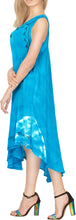 Load image into Gallery viewer, LA LEELA Floral Casual Caftan Dress for Women Blue_Y868 US Size 14 - 20W