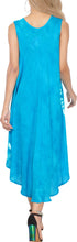 Load image into Gallery viewer, LA LEELA Floral Casual Caftan Dress for Women Blue_Y868 US Size 14 - 20W