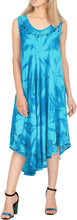 Load image into Gallery viewer, LA LEELA Floral Women&#39;s Plus Size Caftan Beach Dress Bright Blue_Y869 US Size 14