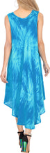 Load image into Gallery viewer, LA LEELA Floral Women&#39;s Plus Size Caftan Beach Dress Bright Blue_Y869 US Size 14