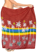 Load image into Gallery viewer, la-leela-womens-hawaiian-bikini-beach-wrap-sheer-sarong-swimming-bathing-suit-beachwear-swim-dress-pareo-cover-up-long-78x42--red-911615