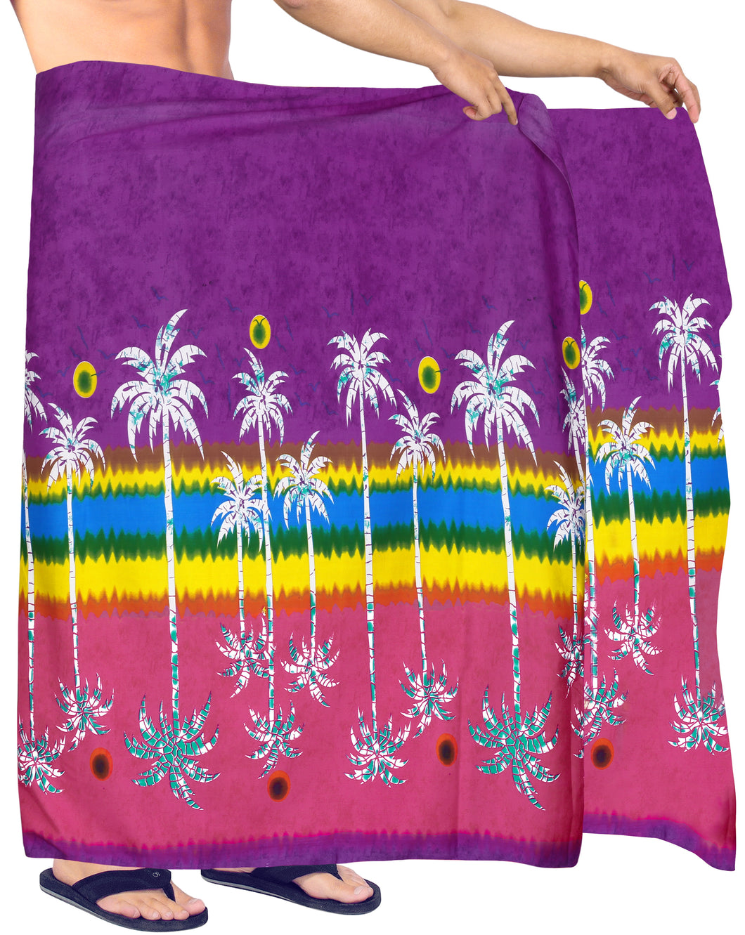 LA LEELA Men Beach Wear LAVA LAVA Wrap Lungi Sarong Cover Up 78