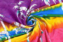 Load image into Gallery viewer, LA LEELA Men Beach Wear LAVA LAVA Wrap Lungi Sarong Cover Up 78"X42" Violet Purple Z257 911620