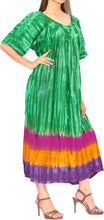 Load image into Gallery viewer, LA LEELA Women&#39;s Summer Loose Beach Swing Dress Teen Girls US 14-24W Green_P588