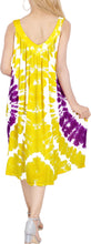 Load image into Gallery viewer, LA LEELA Women Floral Plus size Caftan Dress Hand Tie Dye Yellow_Y875 US Size 16