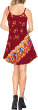Load image into Gallery viewer, LA LEELA-Women&#39;- Beach-Dress-Summer-Swing-Dress-Halloween-Costume-Pairates-printed-Blood Red_Y897