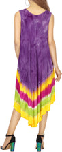 Load image into Gallery viewer, LA LEELA Floral Caftan Beach Dress Cover up for Women Violet_Y886 US Size 14 - 2