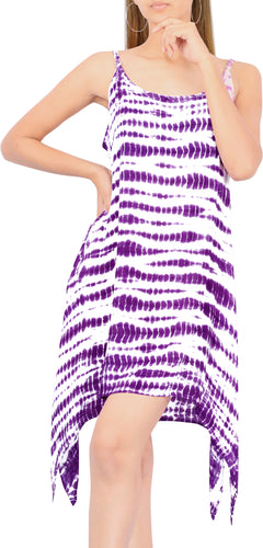 LA LEELA Women's Swim Beach Dress Kaftan Cover Ups Swimwear US 0-6 White_R274