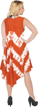 Load image into Gallery viewer, LA LEELA Floral Caftan Beach Dress Cover up for Women Orange_Y890 US Size 14 - 2