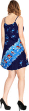 Load image into Gallery viewer, LA LEELA-Women&#39;- Beach-Dress-Summer-Swing-Dress-Halloween-Costume-Pairates-printed-Blue_Y895