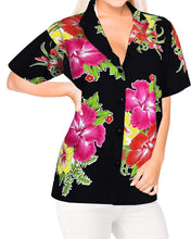 Load image into Gallery viewer, women-shirt-top-hawaiian-beach-blouses-tank-casual-aloha-holiday-button-down