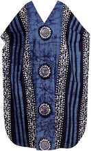 Load image into Gallery viewer, LA LEELA Women&#39;s Beachwear Swimsuit Cotton Batik Long Caftan Maxi Dress Bathrobe