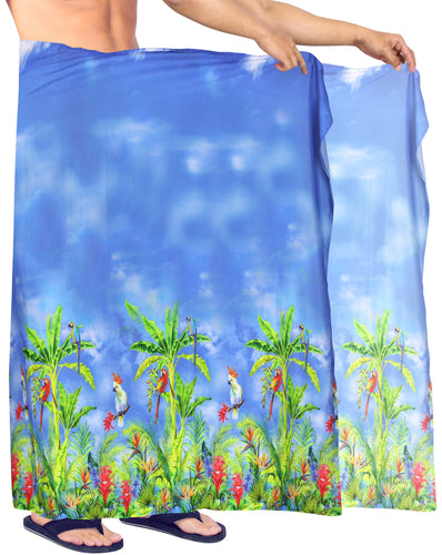 HAPPY BAY Men's Plus Size Sarong Swimsuit Cover Up Beach Wrap 78