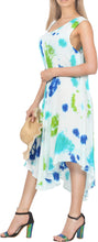 Load image into Gallery viewer, LA LEELA Women&#39;s Kaftans Long Swimsuit Cover up Beach Dress US 14-20W White_Q712