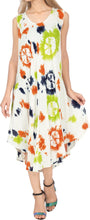 Load image into Gallery viewer, LA LEELA Womens Beach Dress Casual Loose Swing Sundress US 14-20W Navy Blue_Q892