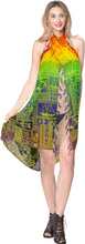 Load image into Gallery viewer, La Leela Women&#39;s Hawaiian Bikini Beach Wrap Sheer Sarong Swimming Bathing suit Beachwear Swim Dress Pareo Cover up Long 78&quot;X42&quot;  Orange 912137