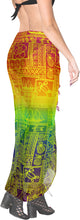 Load image into Gallery viewer, La Leela Women&#39;s Hawaiian Bikini Beach Wrap Sheer Sarong Swimming Bathing suit Beachwear Swim Dress Pareo Cover up Long 78&quot;X42&quot;  Orange 912137