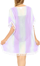 Cargar imagen en el visor de la galería, LA LEELA Women Caftan Swimsuit Cover Ups Dress for Swimwear US 0-8 White_T718