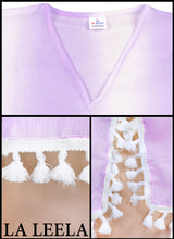 Cargar imagen en el visor de la galería, LA LEELA Women Caftan Swimsuit Cover Ups Dress for Swimwear US 0-8 White_T718