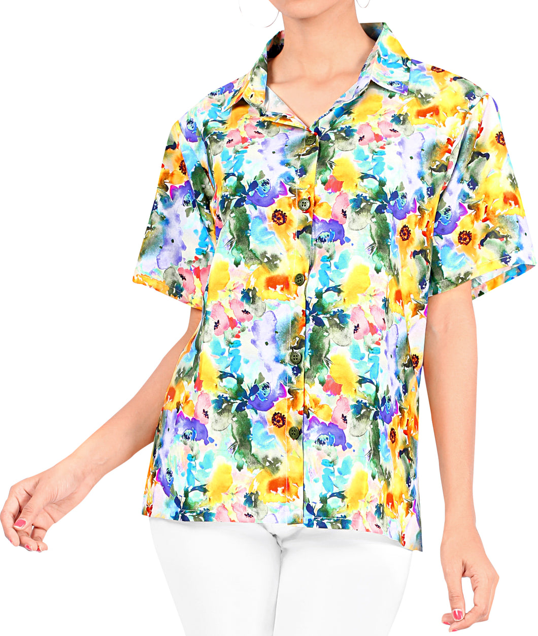la-leela-womens-christmas-flowers-aloha-relaxed-fit-beach-hawaiian-tropical-beach--short-sleeve-blouse-printed-shirt-yellow-violet