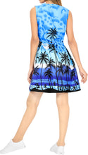Load image into Gallery viewer, LA LEELA Women&#39;s Swimsuit Beach Bikini Cover Ups Swimwear US 14 [L] Blue_U835