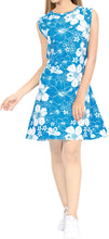 Load image into Gallery viewer, LA LEELA Women Swimsuit Tops Cover Up Bathing Suit Swimwear US 14 [L] Blue_U527